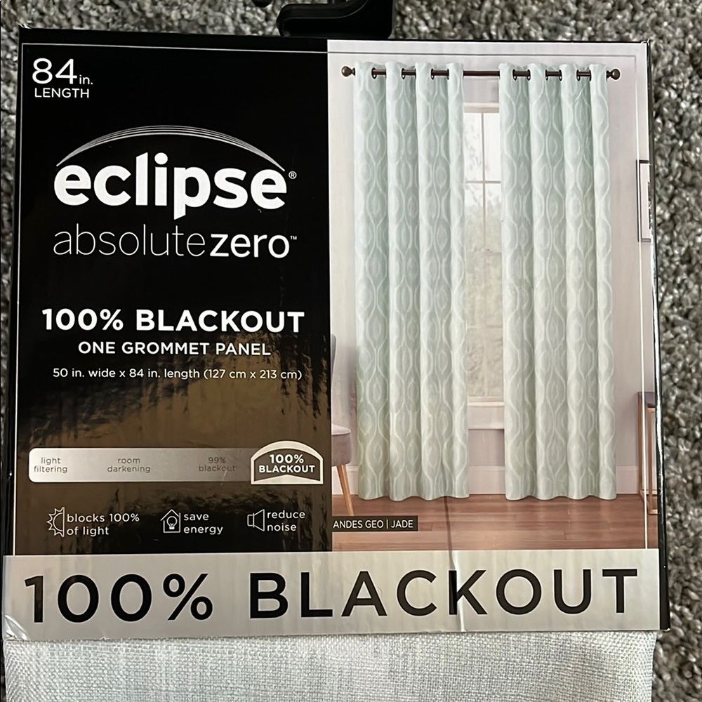 Eclipse Jade Blackout Curtains (2)